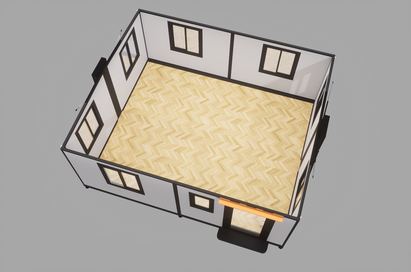 15ft Expandable Home-Open Plan