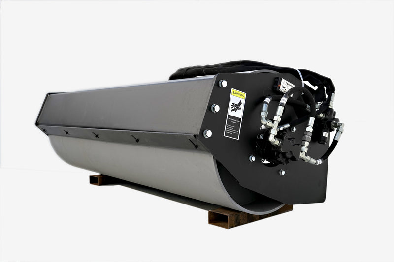 72" Skid Steer Vibratory Roller 24" Smooth Drum Attachment
