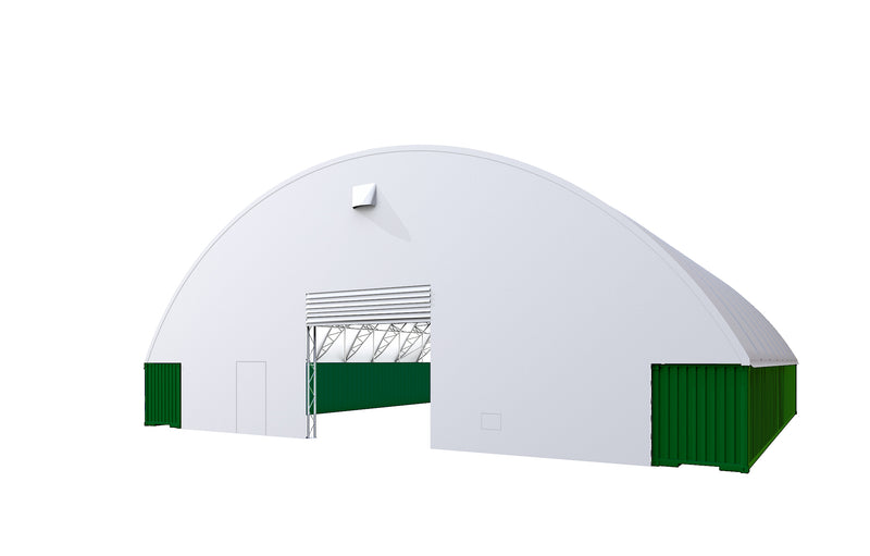 40x40ft (12x12m) Double Truss Front Wall Door + Winch