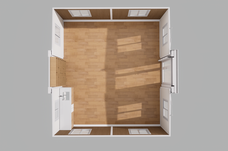 20ft Type A Expandable-Open Plan