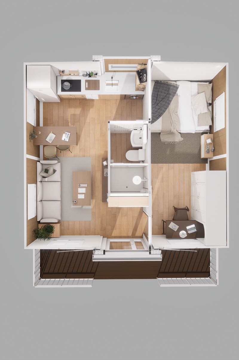 20ft Type A Expandable- 1 Bed