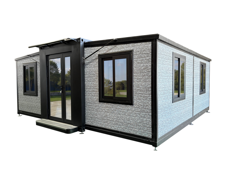 20ft Type C Expandable Home -2 bed&Glass Sidewall（Cladding&Glasswall)