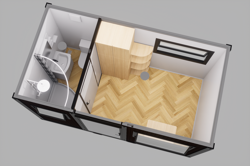 4m Backyard Studio-Bed/Bath/Office