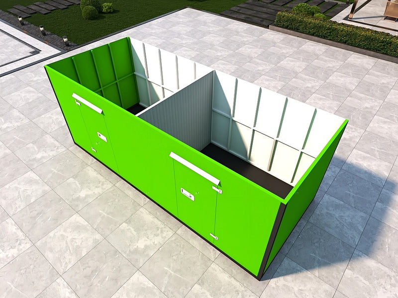 20FT Foldable Warehouse 2 side entry doors with Internal Partitioning