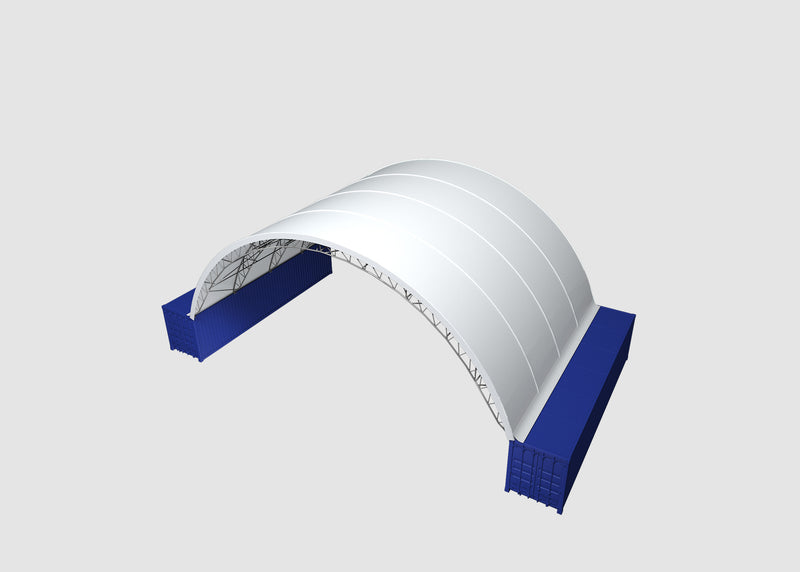 C604020s 60ft x 40ft Container Dome (18m x 12m)-Double Truss&Welding