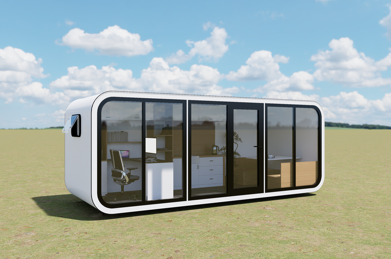 6m Backyard Office Pod C- Cabinetry/Booth Seating
