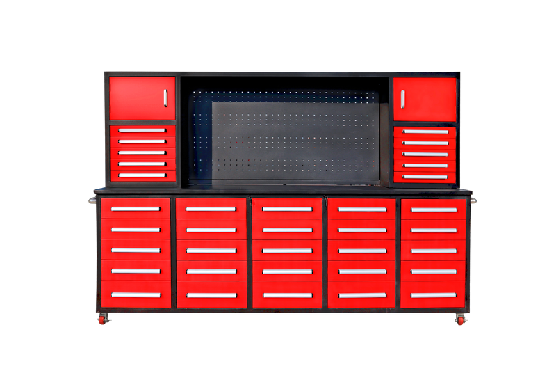 H10ft Workbench Storage Cabinet（35 Drawers & 2 Cabinets）