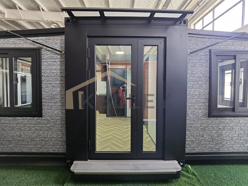 20ft Expandable Home -2 bed&Glass Sidewall（Cladding&Glasswall)