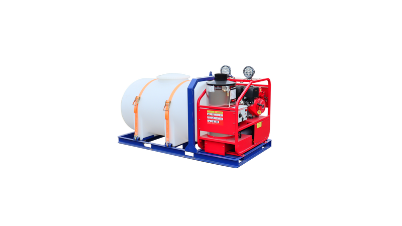 4000 PSI Commercial Hot Water Pressure Washer with Water Tank