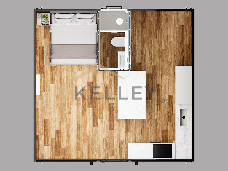 L01-20ft Expandable home -1 Bedroom