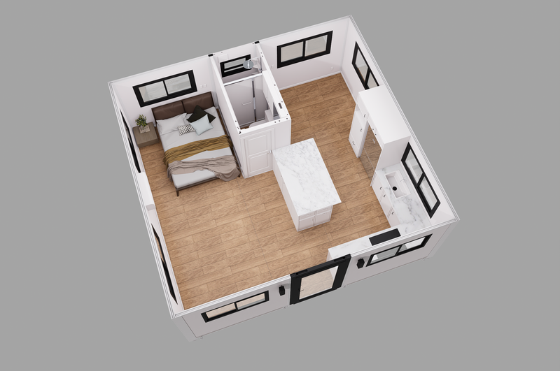 L01-20ft Expandable home -1 Bedroom